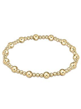 New Enewton Sincerity Pattern 14kt Gold-filled 5mm and 2.5mm Beaded Bracelet